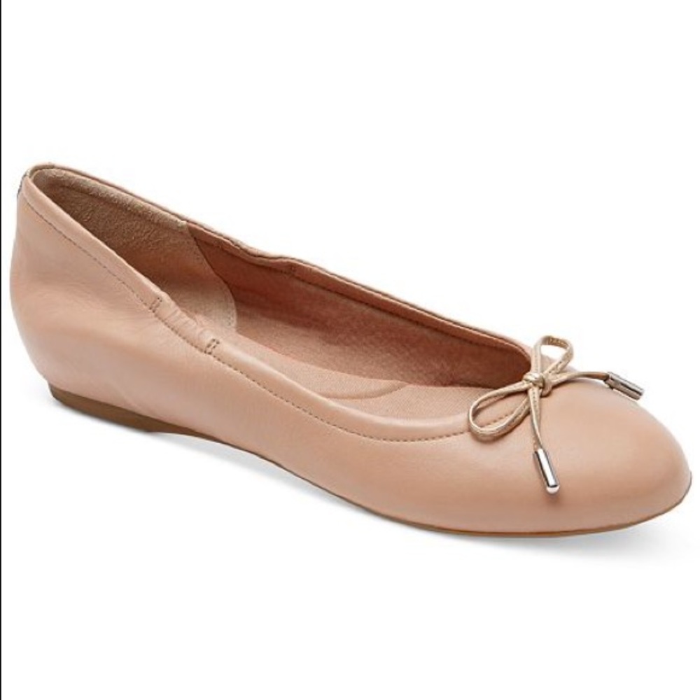 Rockport Tied Ballet Bow Ballet Flats, Taupe